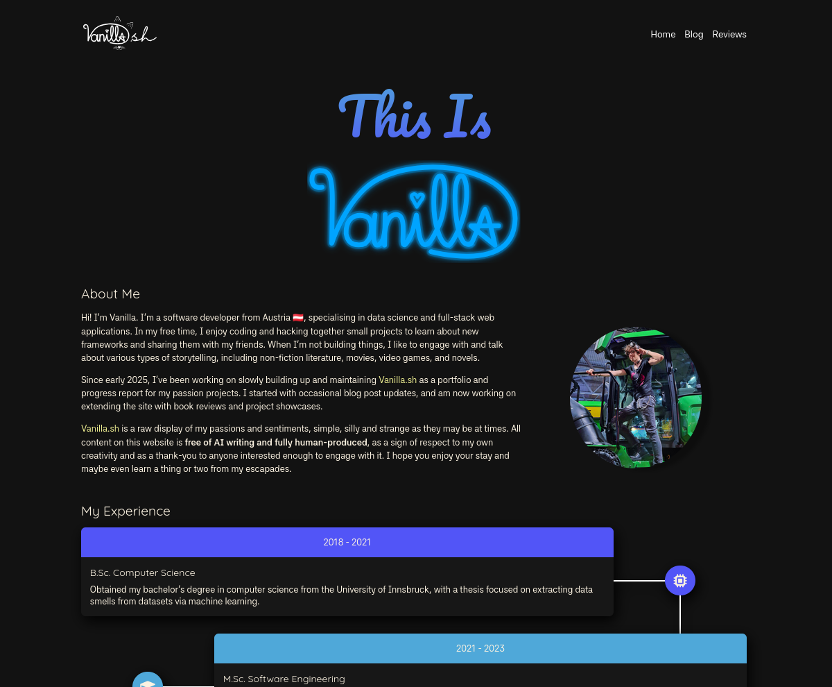 New Home Page Design