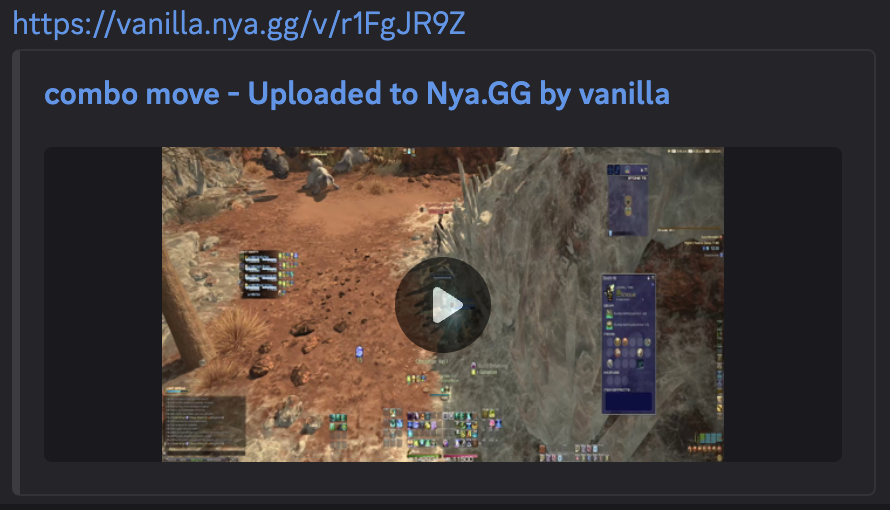 A Discord rich embed.